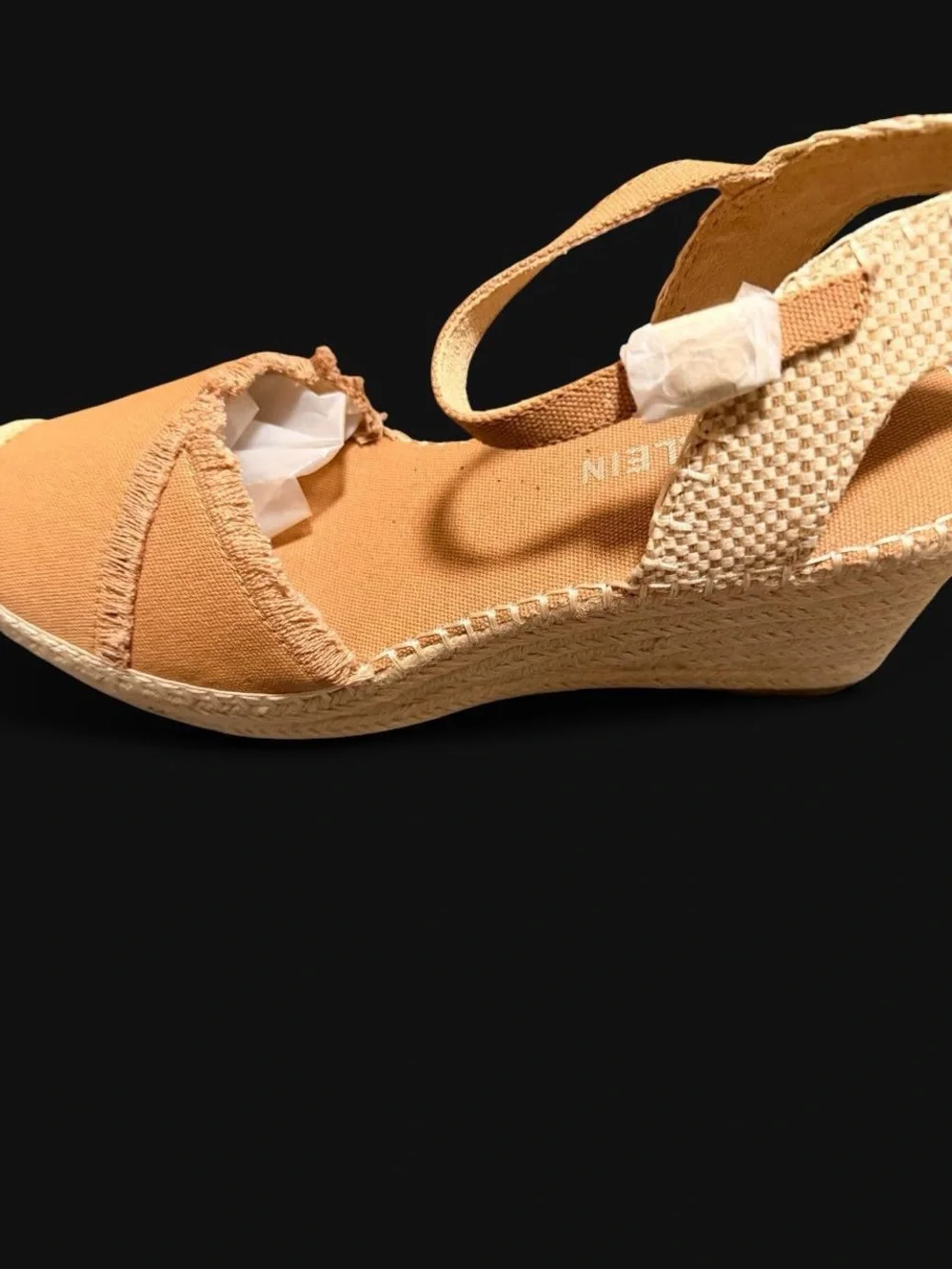 Women's Peach Espadrille Wedge Sandals